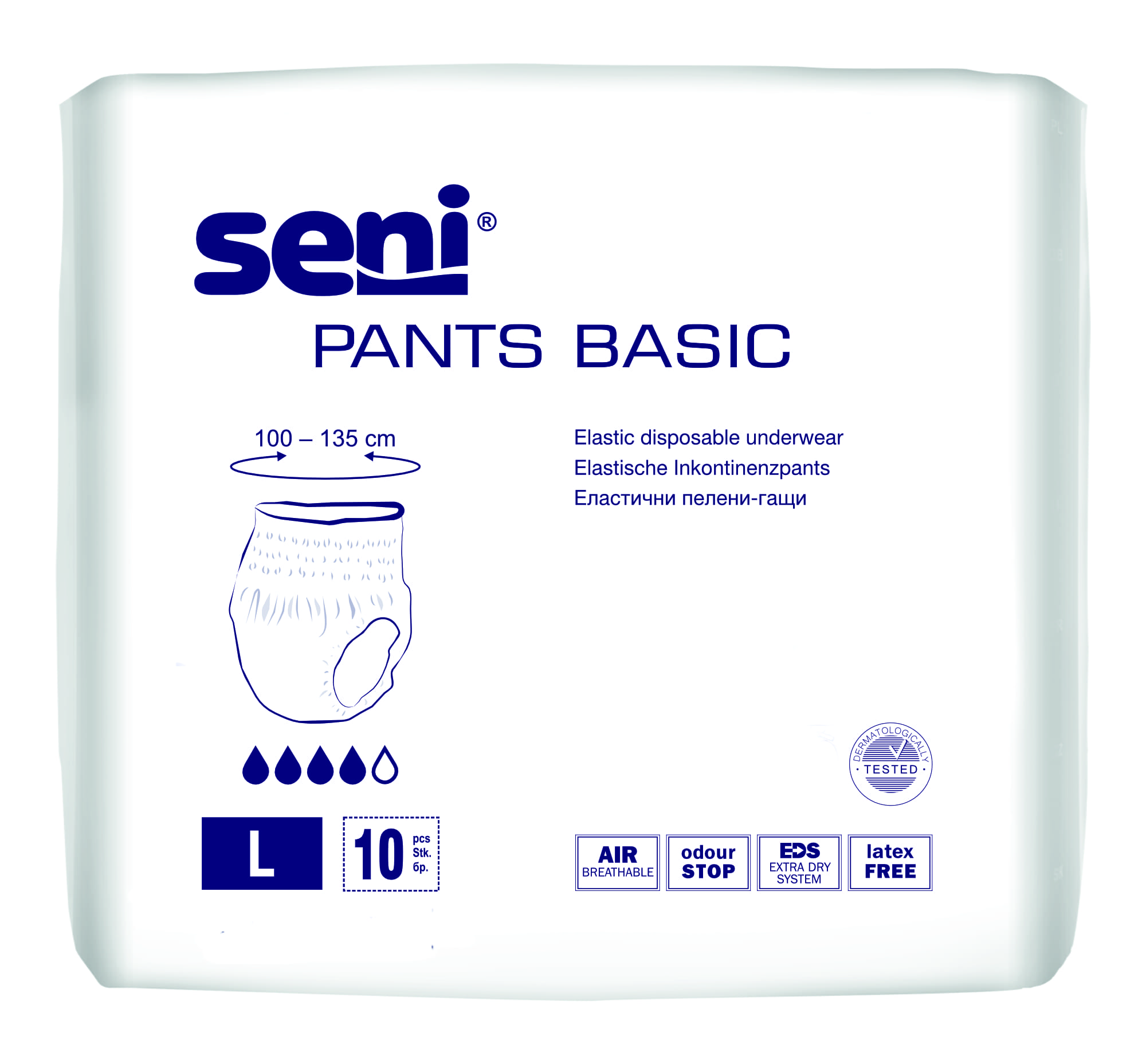 Труси поглинальні для дорослих SENI PANTS BASIC large.(10 шт.)